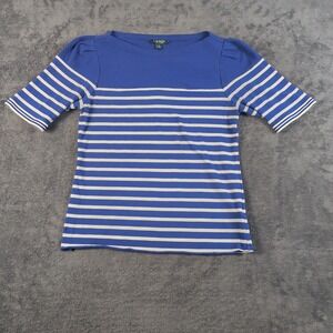 ⚓️ Lauren Ralph Lauren Striped Boatneck Top Size XL